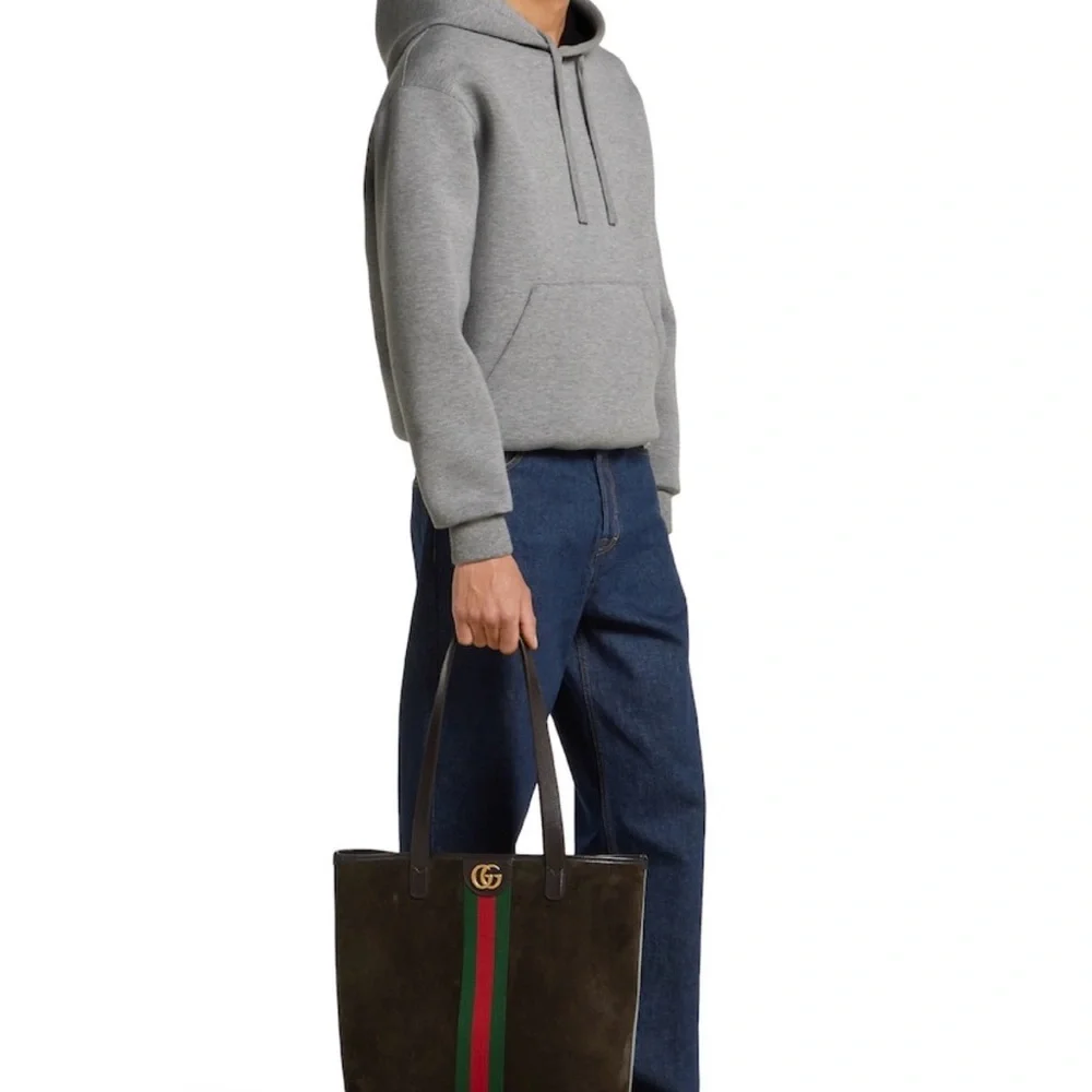 Gucci Brown Suede Ophidia Sherry line tote
